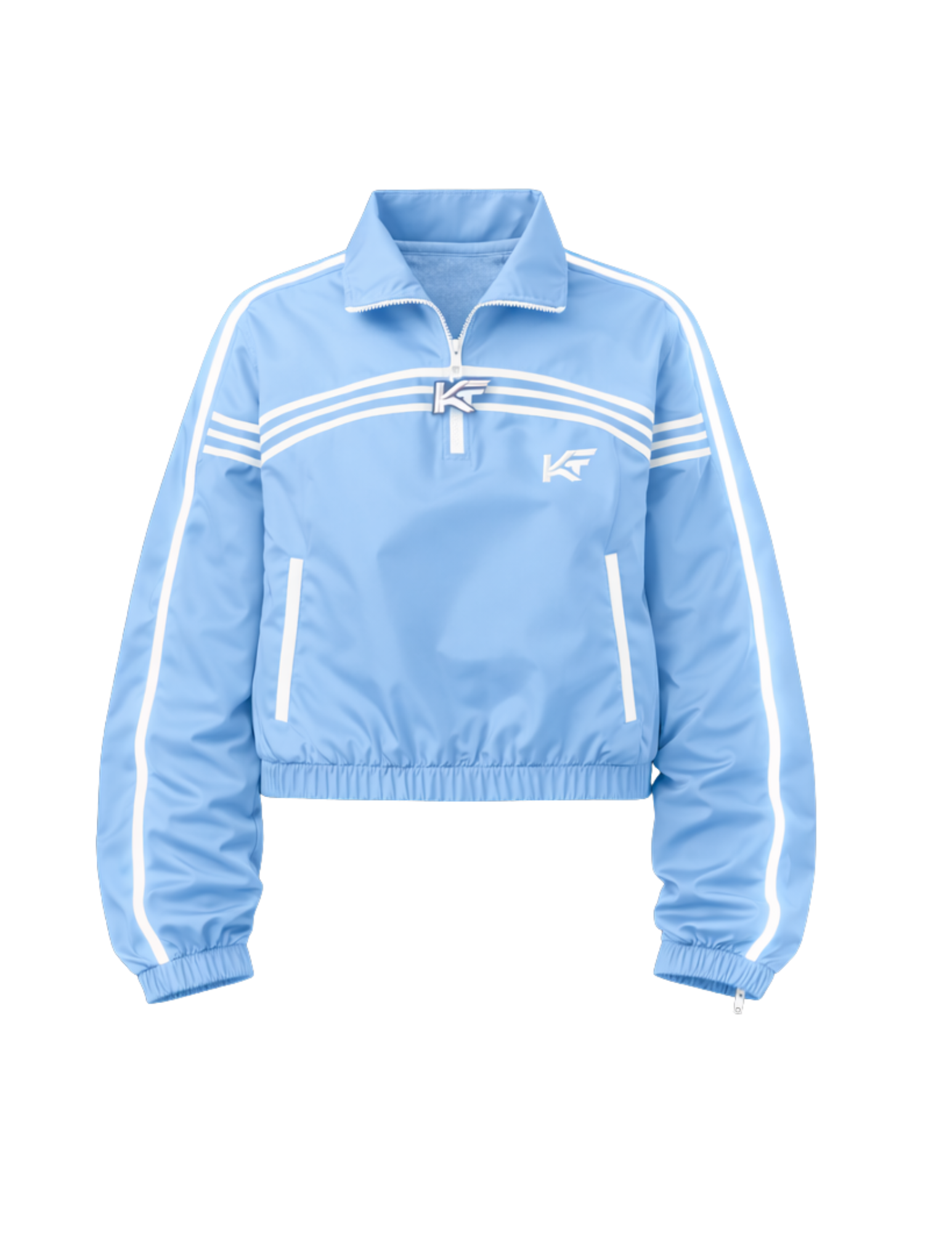 KAMO WOMENS TRACK JACKET - BABY BLUE