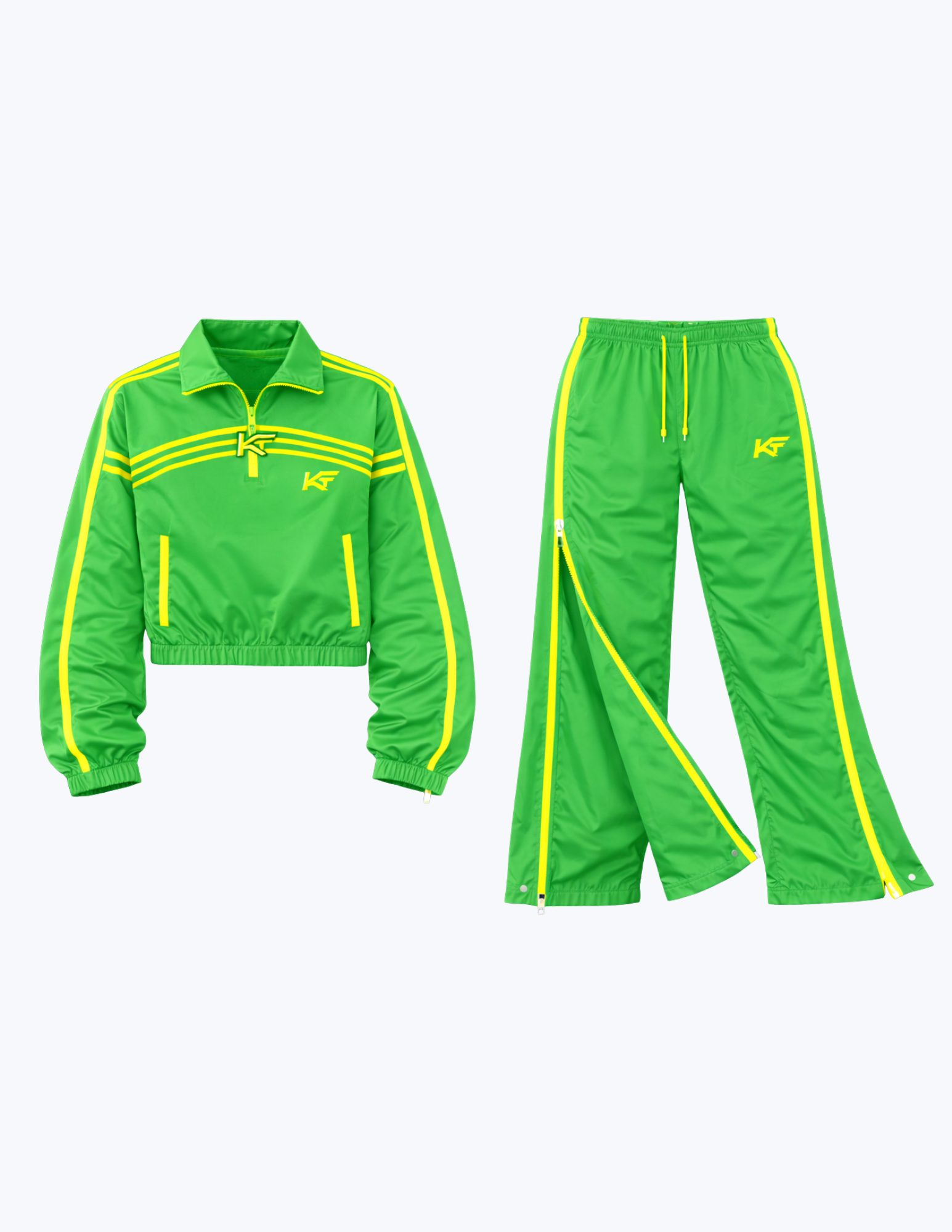 WOMENS LIGHT GREEN TRACKSUIT